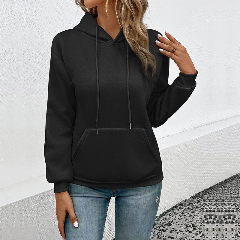Pull de sweat à capuche décontracté pour femmes avec poches profondes et coupe confortable Chic und Stil