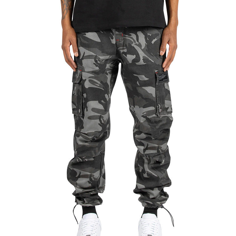 Pantalon cargo fonctionnel pour homme avec taille élastique et plusieurs poches Chic und Stil