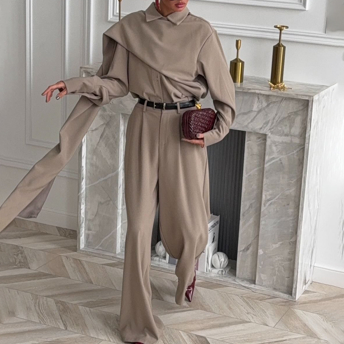 Dames élégant large tailleur Chic und Stil