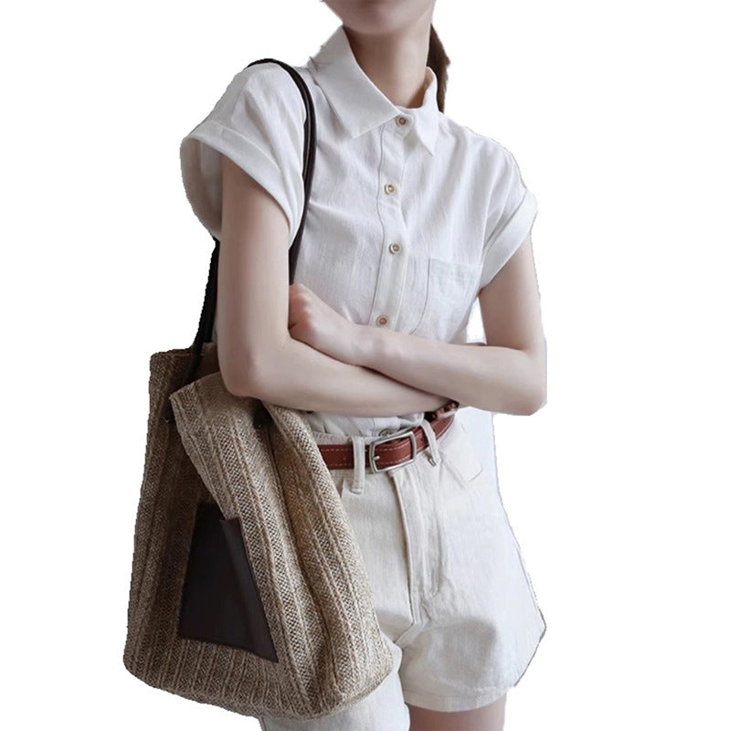 Chemise casual à col pour femmes Chic und Stil