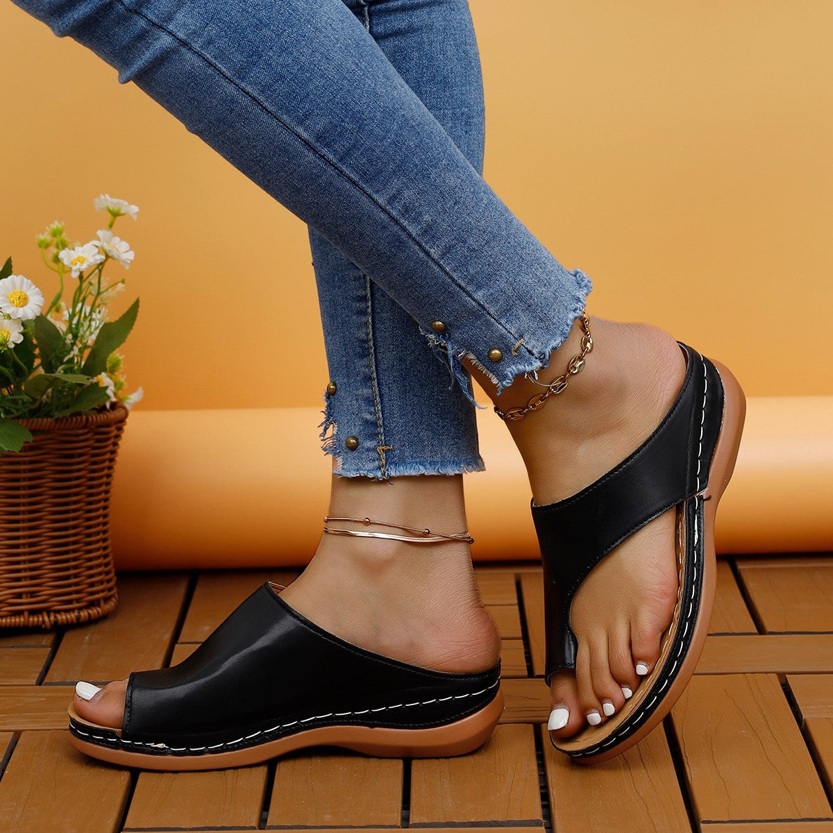 Sandales confort premium pour femmes au design décontracté Chic und Stil