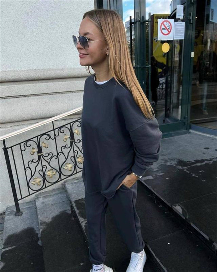 Ensemble décontracté pour femmes avec pull oversize et pantalons de jogging confortables Chic und Stil
