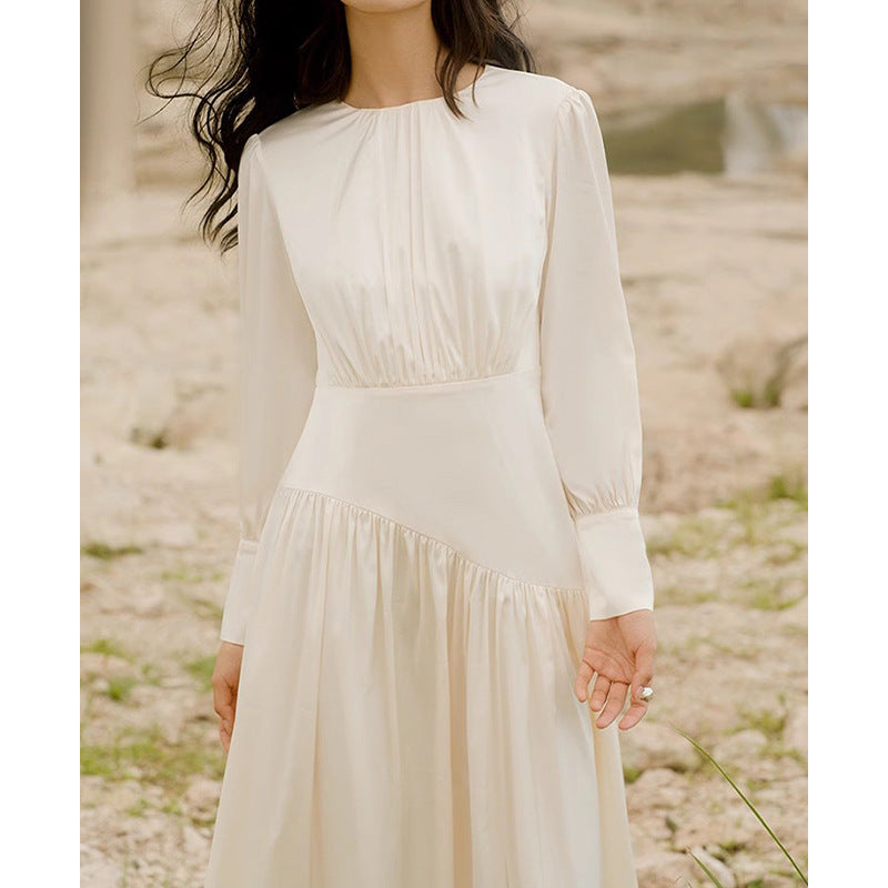 Robe Maxi Bohémienne Femme avec Pliage Élégant Chic und Stil