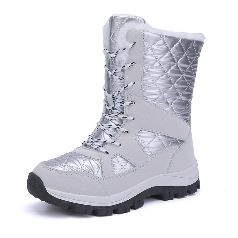Bottes d'hiver thermiquement isolées pour femmes avec semelle profilée antidérapante et doublure intérieure douillette Chic und Stil