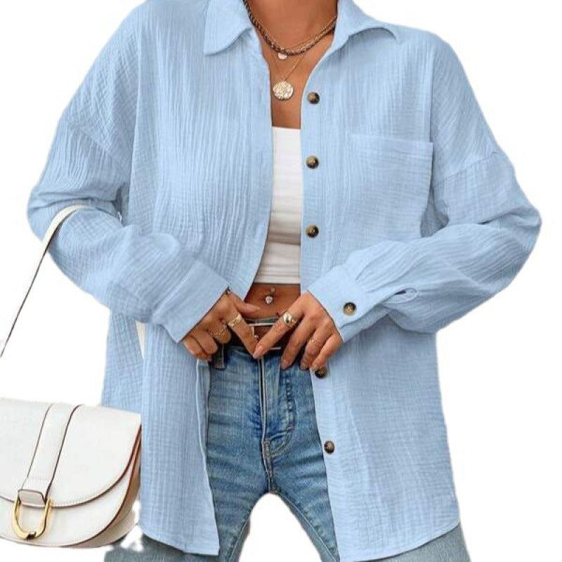 Chemise overshirt décontractée pour femmes avec détails de boutons Chic und Stil