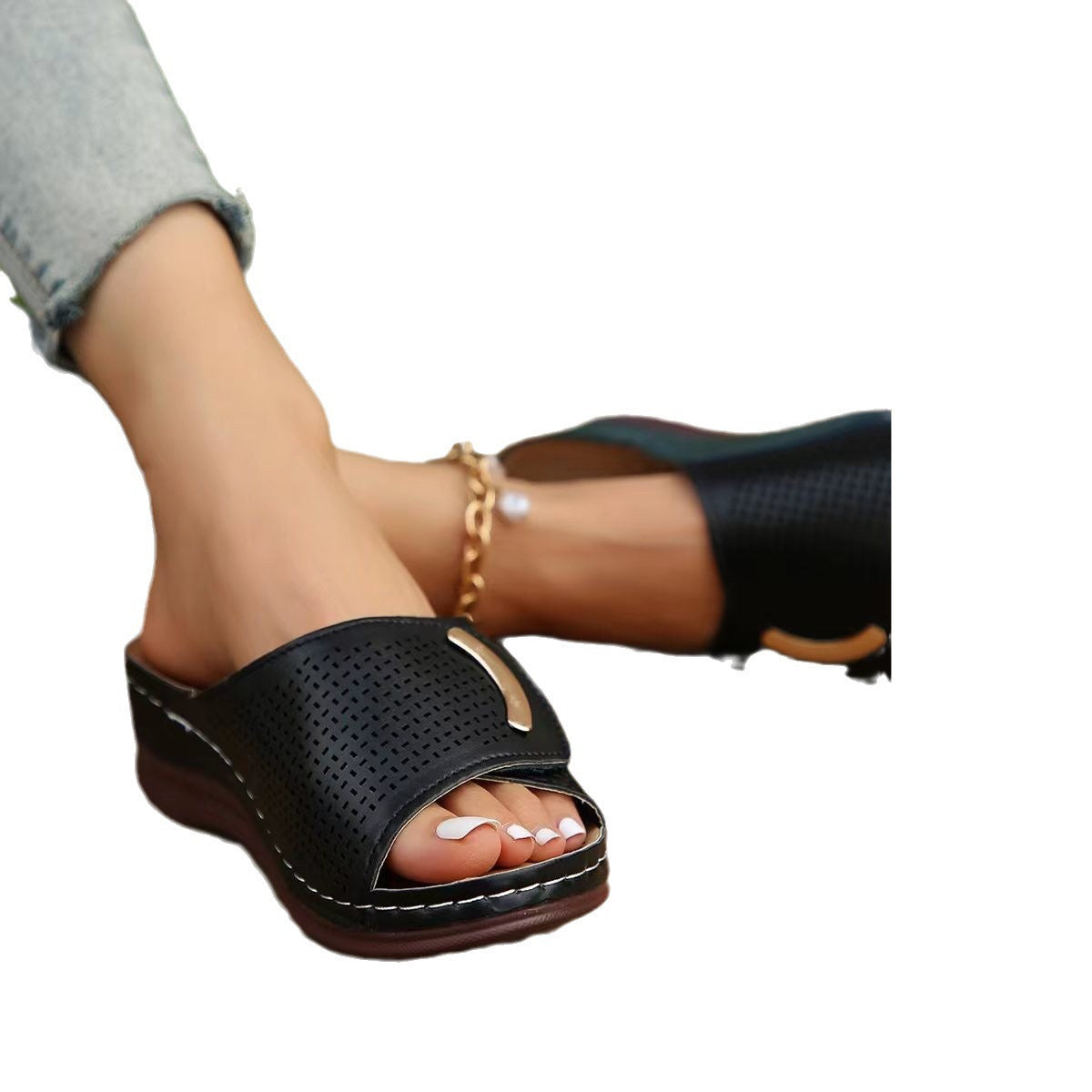 Chaussons de bien-être respirants pour femmes avec semelle ergonomique Chic und Stil
