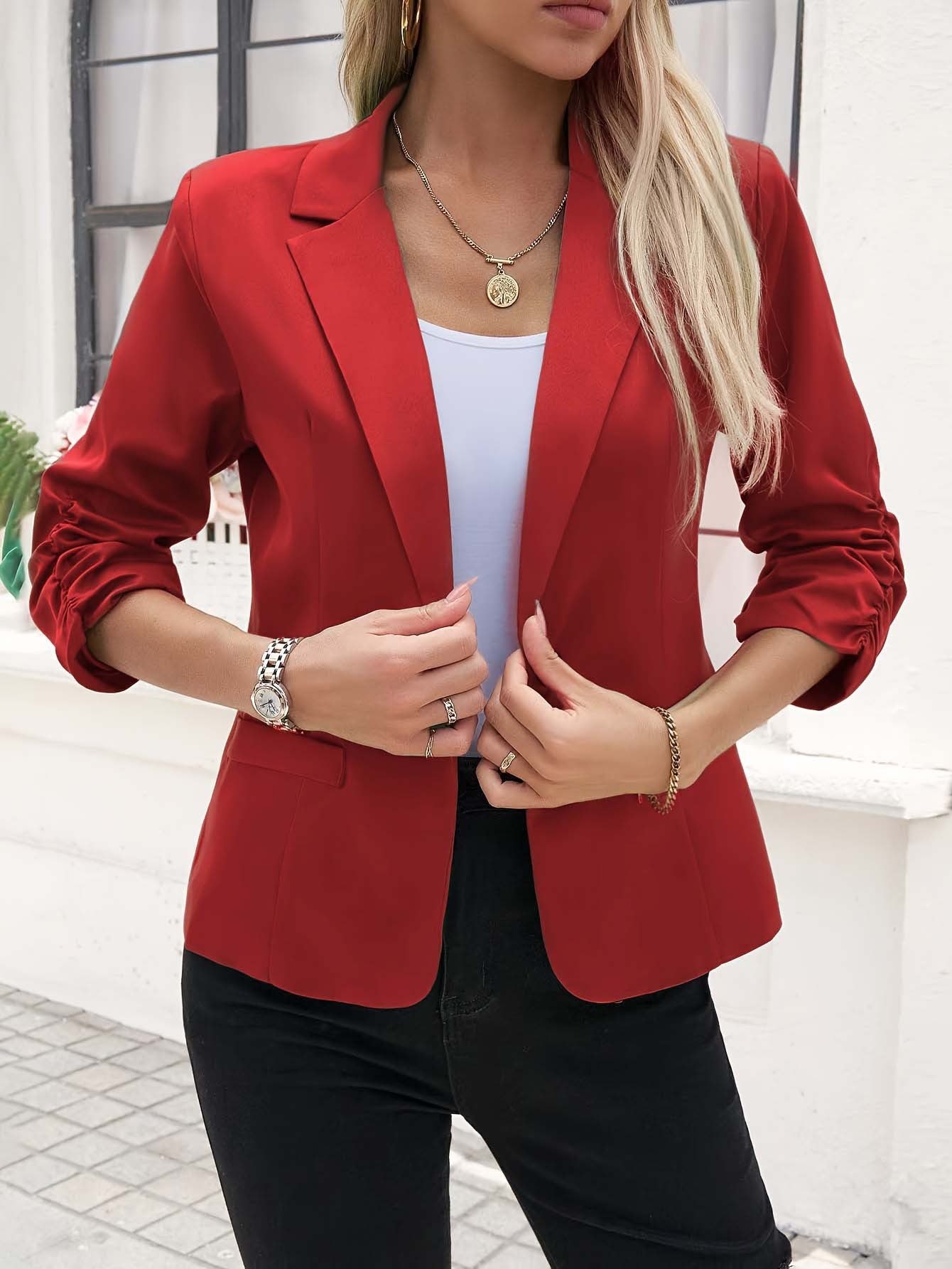 Blazer élégant pour femmes avec des manches décontractées et une coupe moderne Chic und Stil