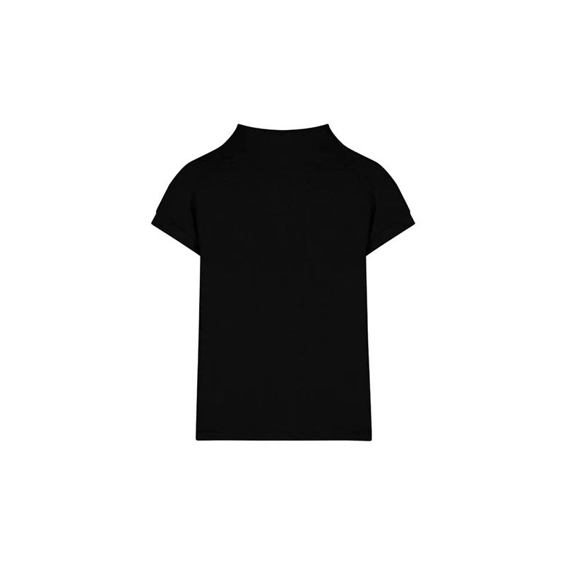 T-shirt ajusté à col montant pour femmes Chic und Stil