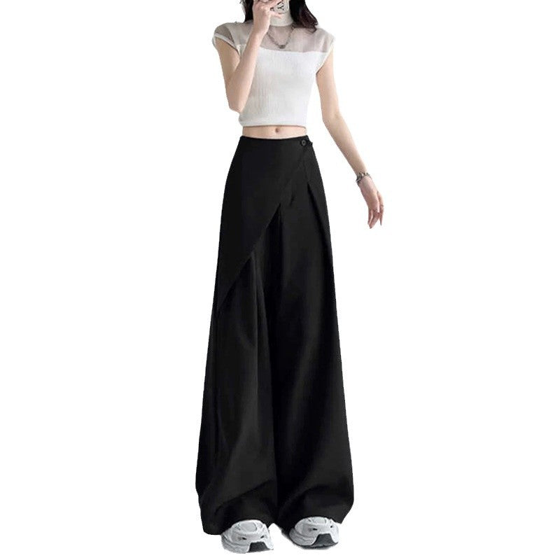 Pantalons larges taille haute ajustés pour femmes Chic und Stil 1750846677