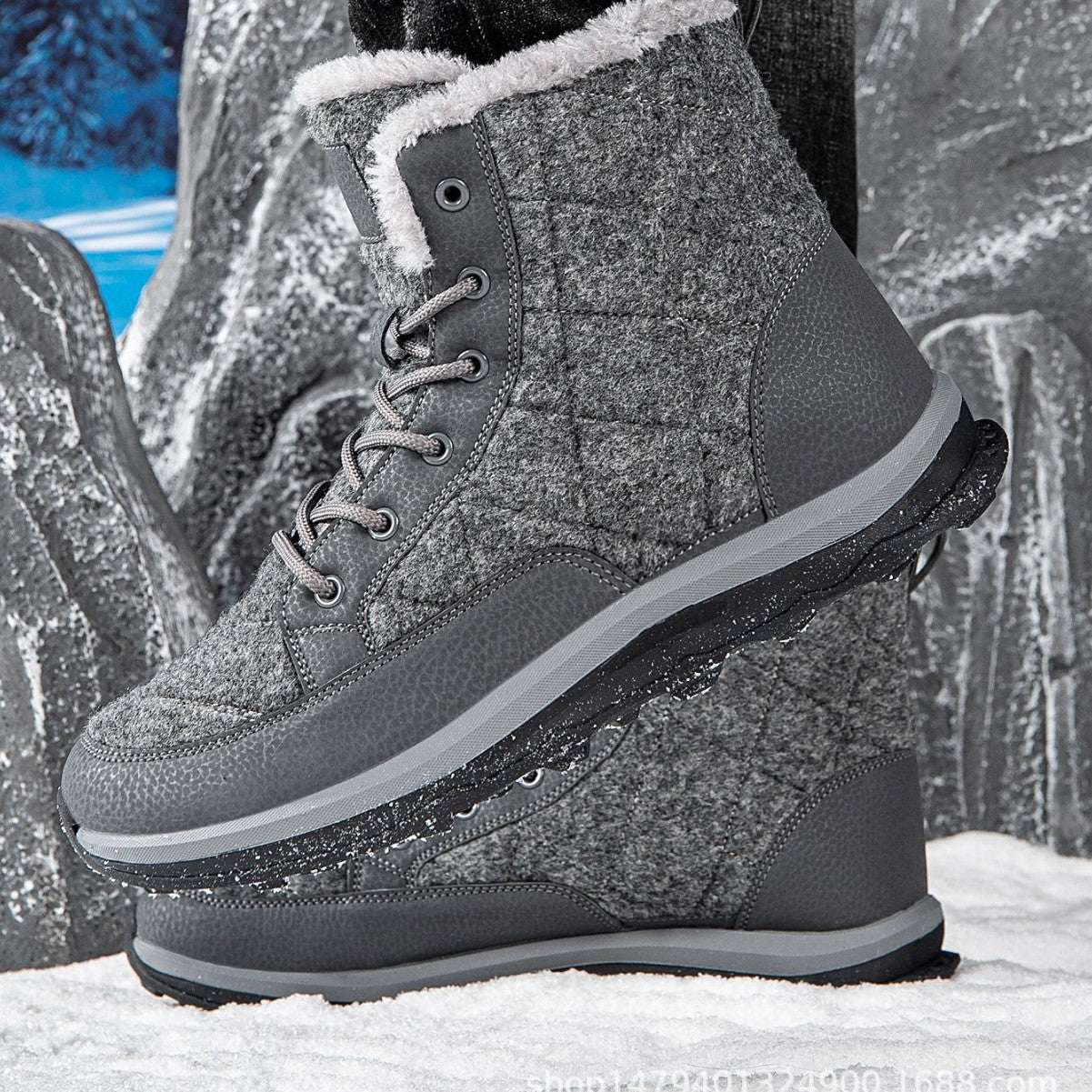Bottes d'hiver pour femmes avec doublure en polaire isolante et semelle antidérapante Chic und Stil
