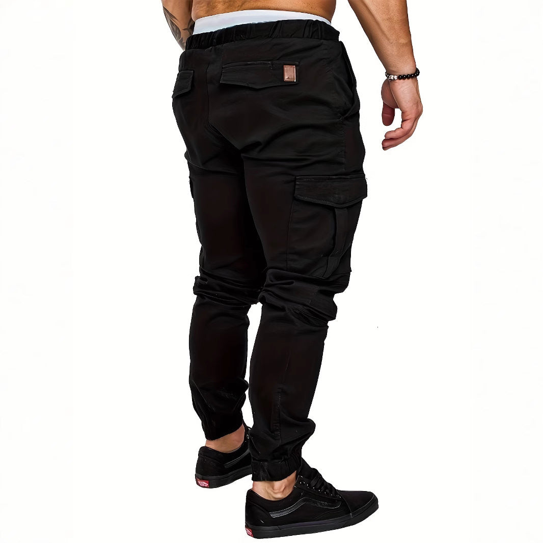 Pantalon de jogging cargo pour hommes avec poches latérales pratiques et taille élastique Chic und Stil