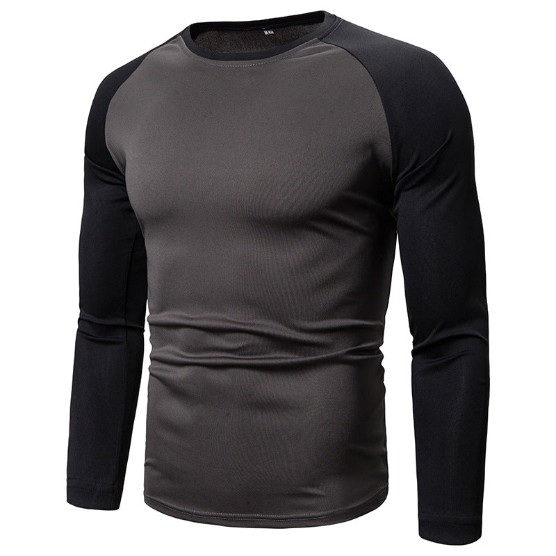 Hommes T-shirt de sport à manches longues en matériau fonctionnel respirant Chic und Stil