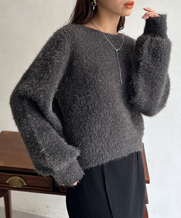 Dames Pull Douillet Tendance à Coupe Largue Chic und Stil