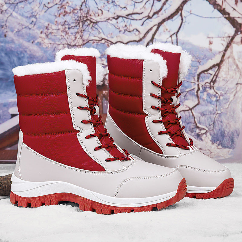 Bottes d'hiver pour femmes avec semelle antidérapante et doublure chaude Chic und Stil