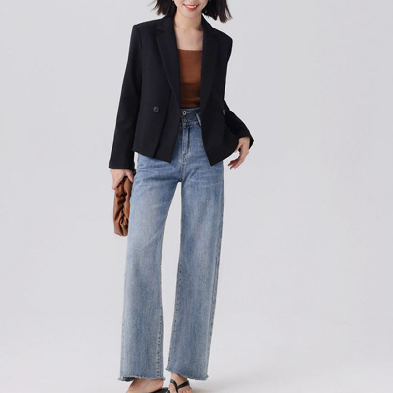 Blazer pour femmes moderne à double boutonnage Chic und Stil