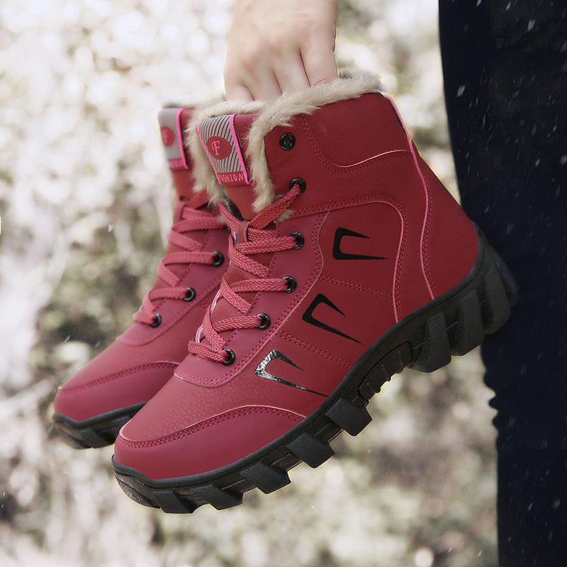 Bottes d'hiver pour femmes avec col en fausse fourrure et semelle antidérapante Chic und Stil