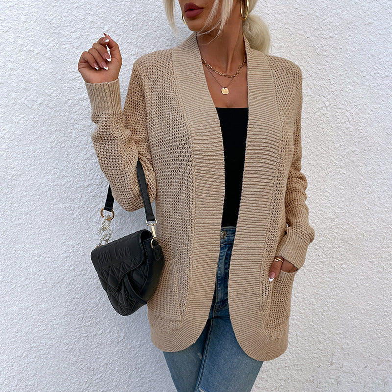 Veste en tricot pour femmes avec coupe décontractée et poches ouvertes Chic und Stil