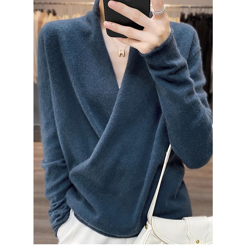Pull enveloppant élégant pour femmes Chic und Stil