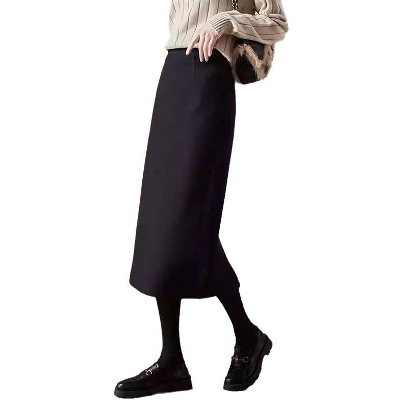 Jupe crayon midi en mélange de laine Chic und Stil pour femmes