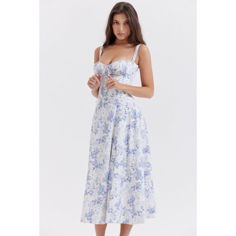 Robe maxi élégante à volants Chic und Stil
