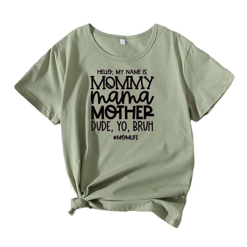 T-shirt graphique Fun Statement Chic und Stil pour femmes