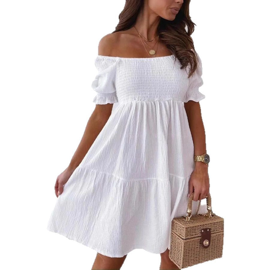 Robe smock à manches bouffantes pour femmes Chic und Stil