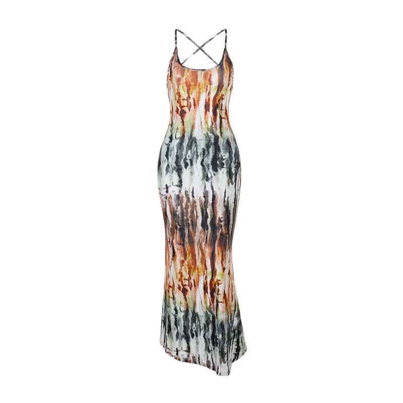 Robe Maxi Batik Femme Chic und Stil