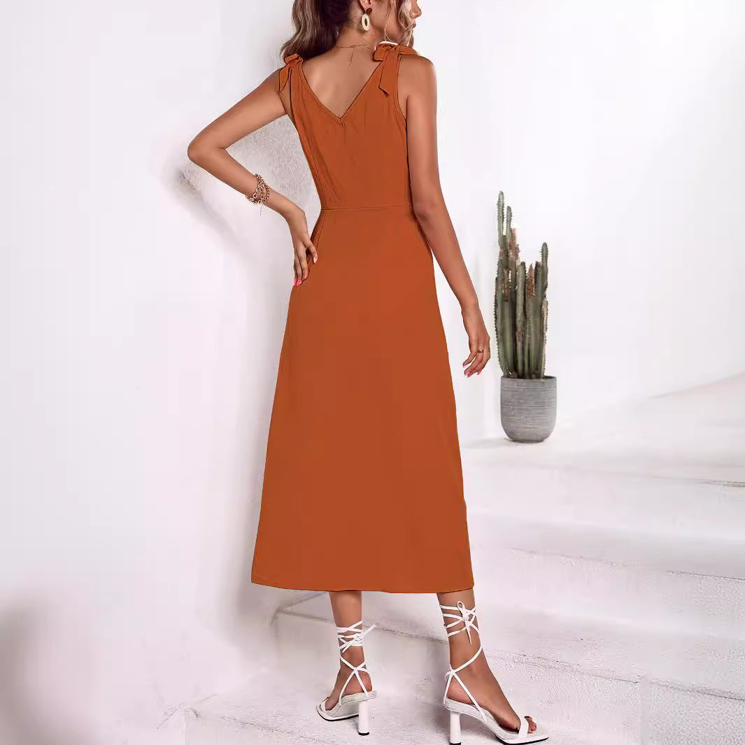Robe blouse mi-longue pour femmes Chic und Stil