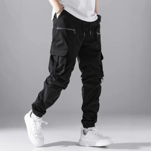 Pantalons cargo pour hommes avec poches zippées modernes Chic und Stil