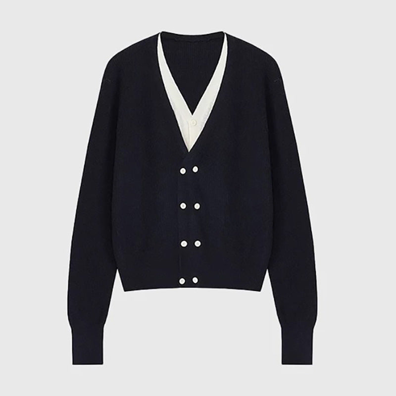 Cardigan en maille superposée pour femmes Chic und Stil