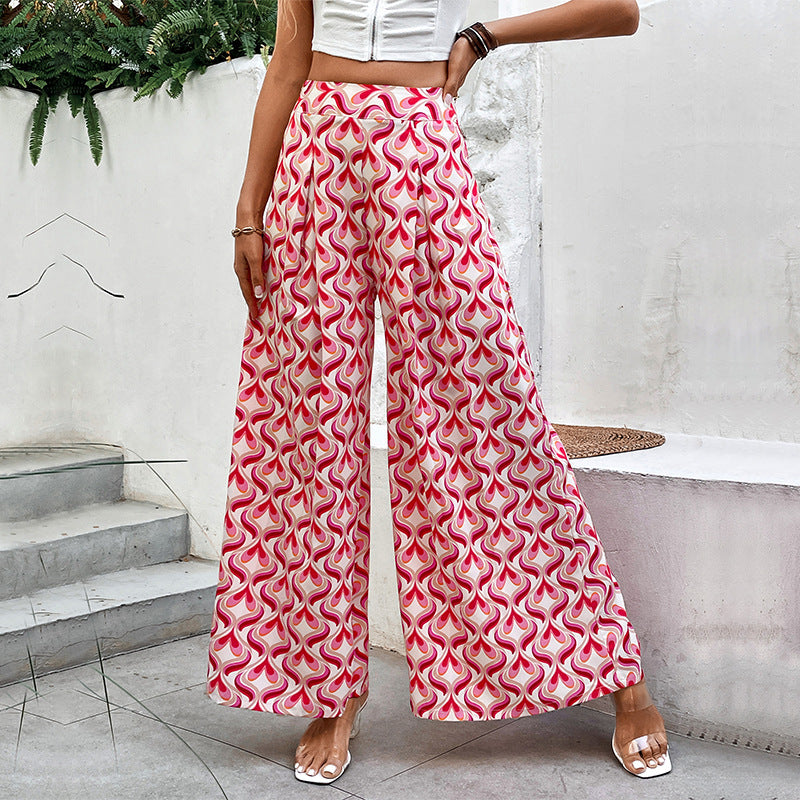 Pantalons à motif flare pour femmes Chic und Stil