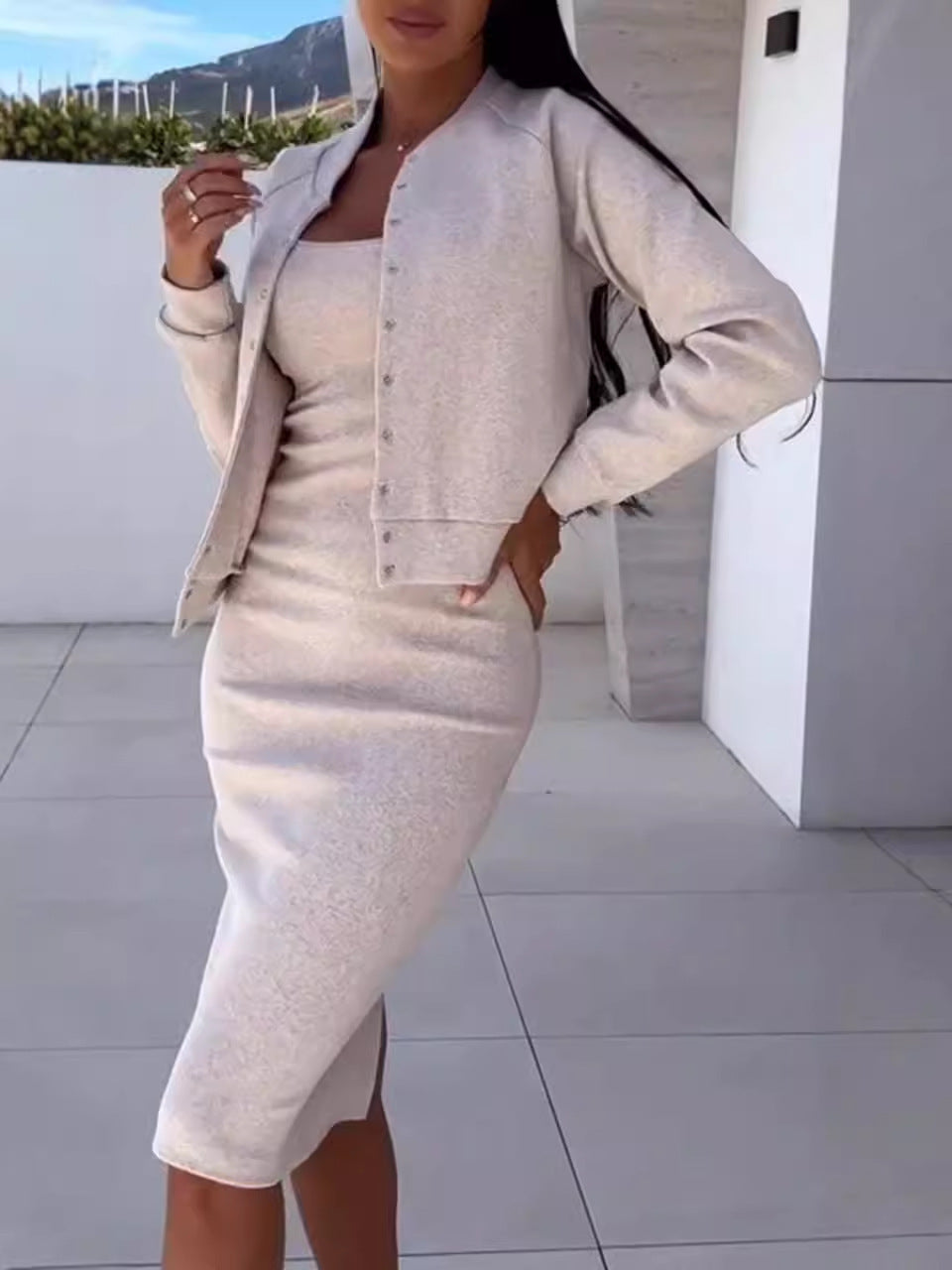 Ensemble de robe superposée décontractée pour femmes Chic und Stil