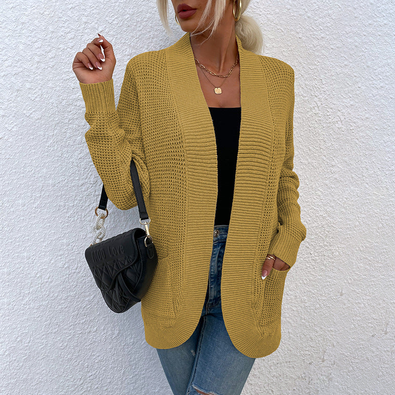 Veste en tricot pour femmes avec coupe décontractée et poches ouvertes Chic und Stil