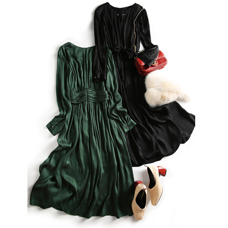 Robe Midi Élégante pour Femmes avec Taille Cintrée Chic und Stil