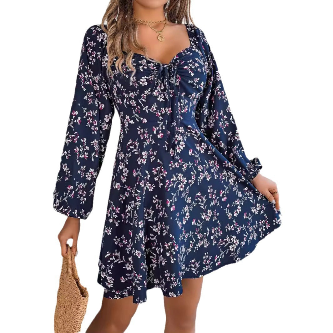 Robe d'été off-shoulder pour femmes avec des accents floraux Chic und Stil