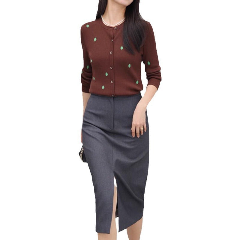 Cardigan élégant à boutons pour femmes Chic und Stil