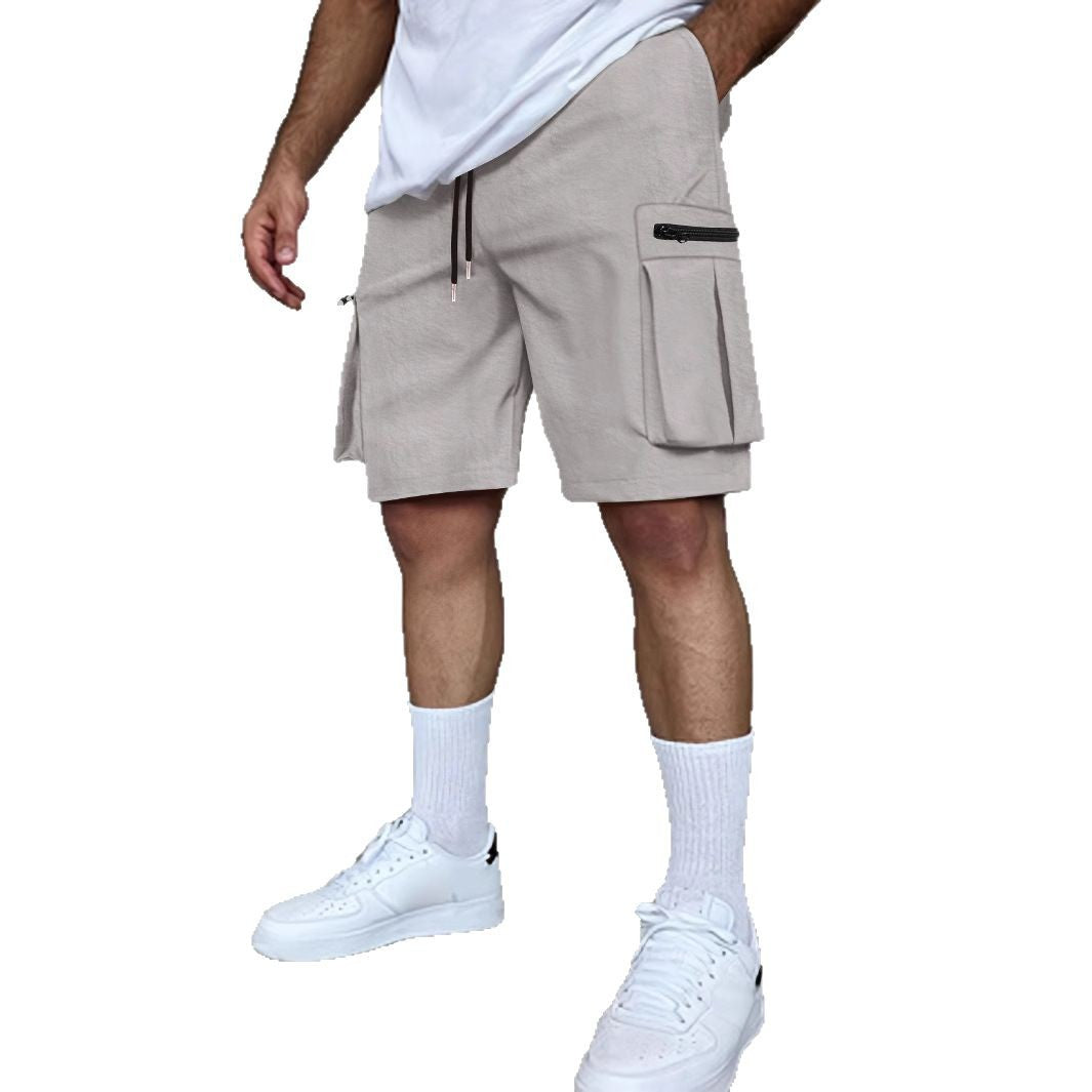 Shorts cargo utilitaires pour hommes avec poches à fermeture éclair Chic und Stil