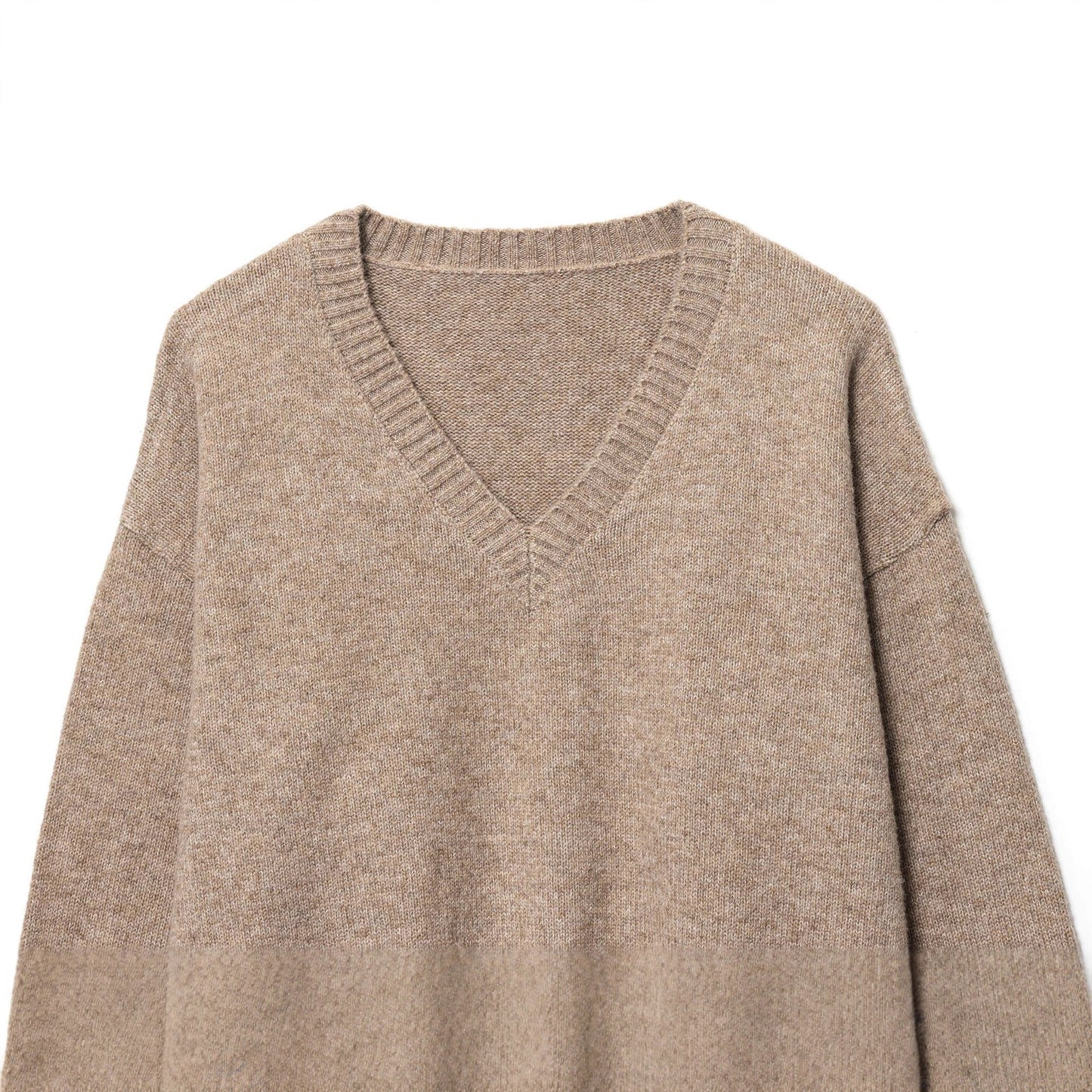 Dames pull en cachemire avec col V et coupe décontractée Chic und Stil