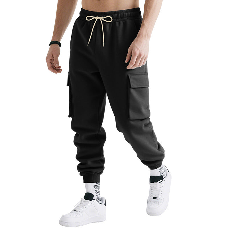 Pantalon de jogging cargo pour hommes confortable avec taille élastique et poches latérales Chic und Stil