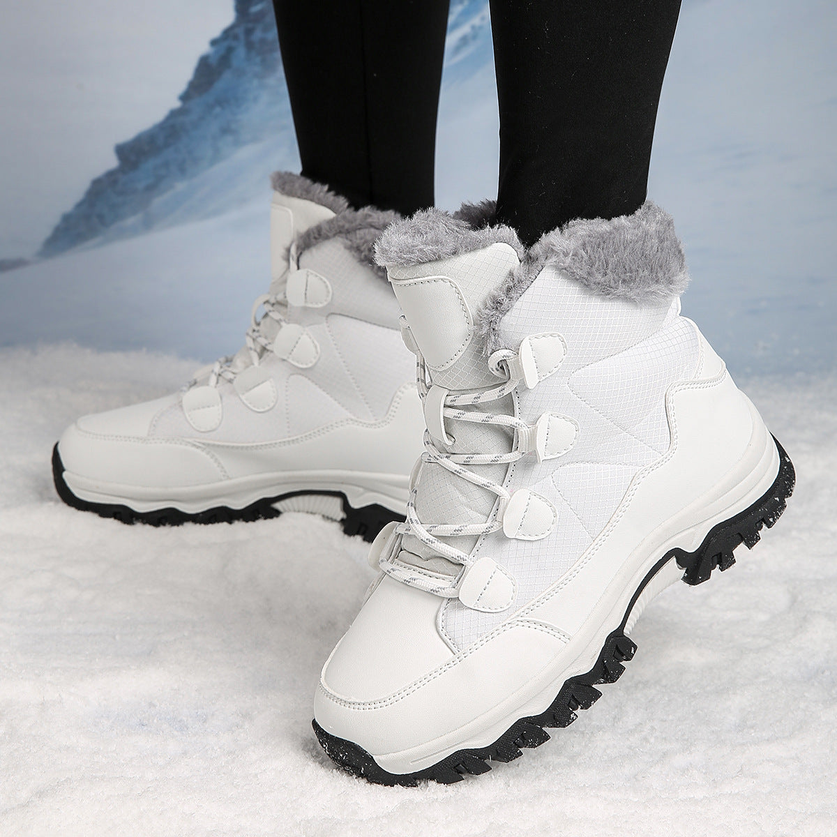 Bottes d'hiver thermo pour femmes avec doublure isolante et semelle antidérapante Chic und Stil
