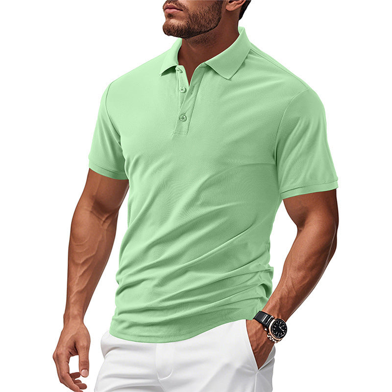 Polo pour hommes en matériau fonctionnel respirant avec une coupe moderne Chic und Stil