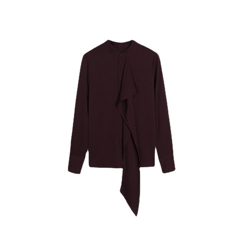 Blouse structurée à nœud papillon pour femmes Chic und Stil