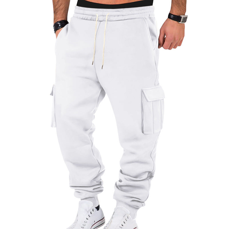 Pantalon de jogging cargo pour hommes avec taille élastique et poches pratiques Chic und Stil