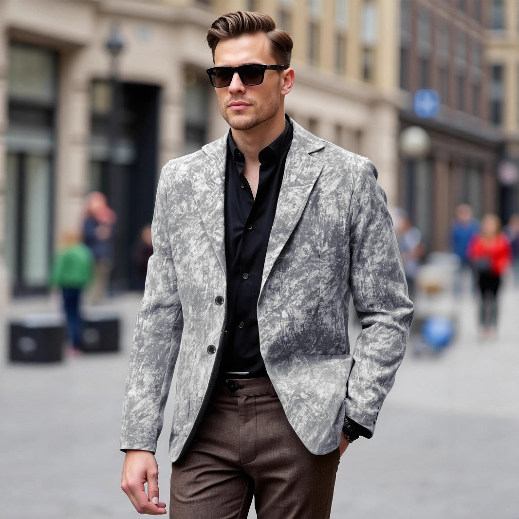 Blazer tendance pour hommes avec un motif moderne Chic und Stil