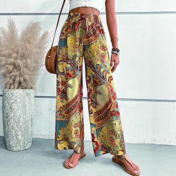Pantalons larges pour femmes avec motif paisley Chic und Stil