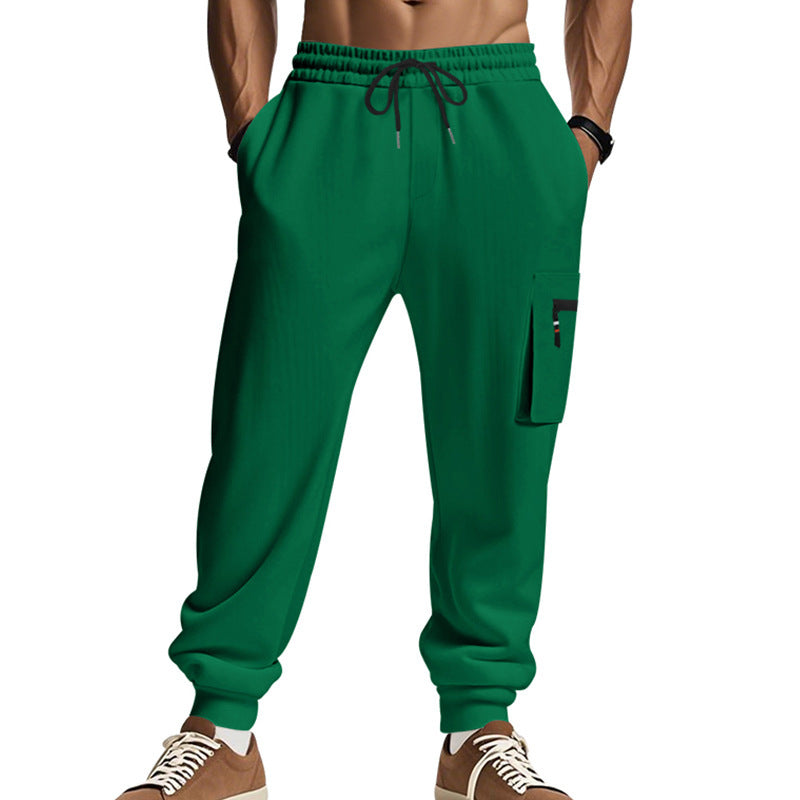 Pantalon d'entraînement cargo pour homme avec taille élastique et poches pratiques Chic und Stil
