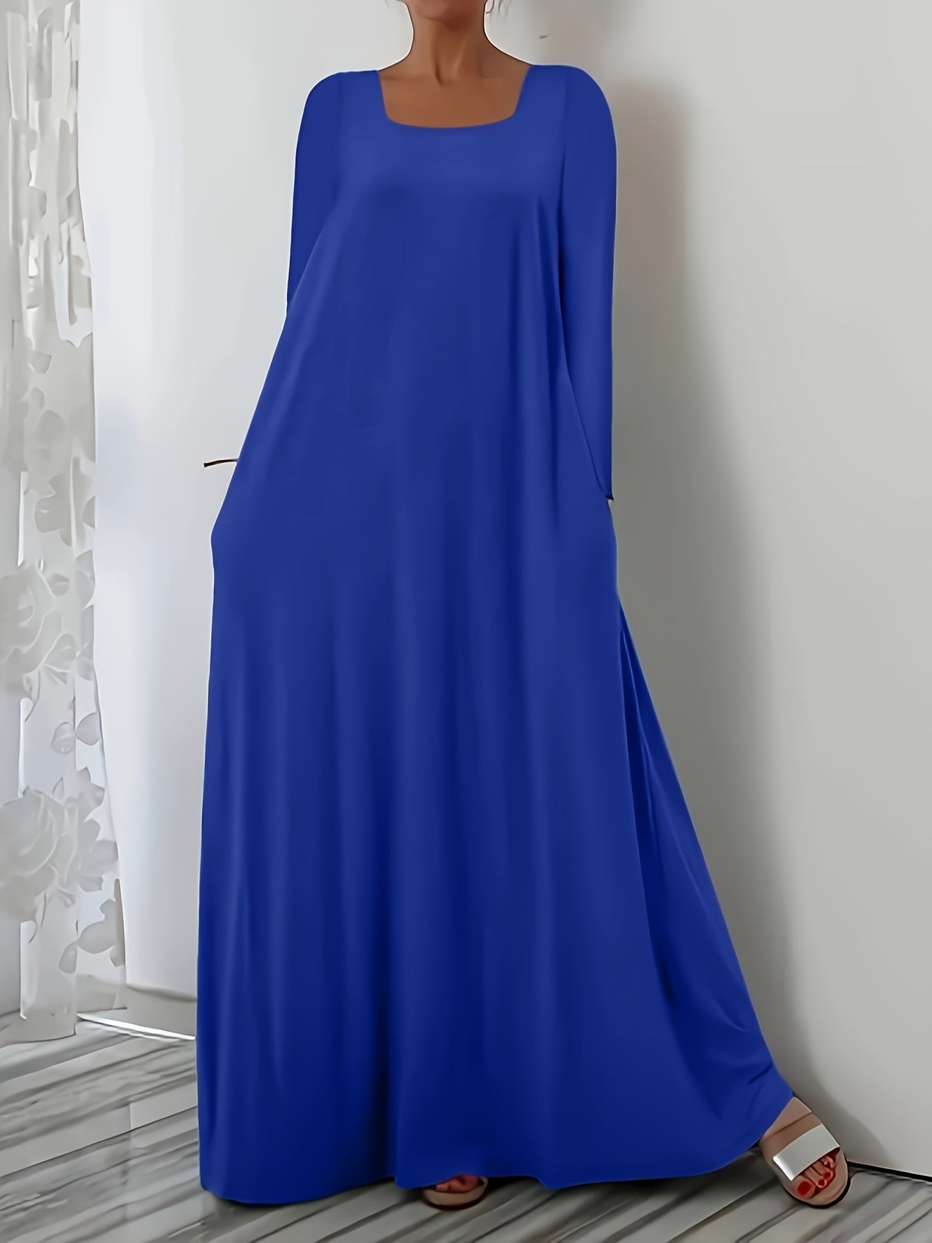 Robe maxi à coupe ample pour femmes avec poches pratiques Chic und Stil