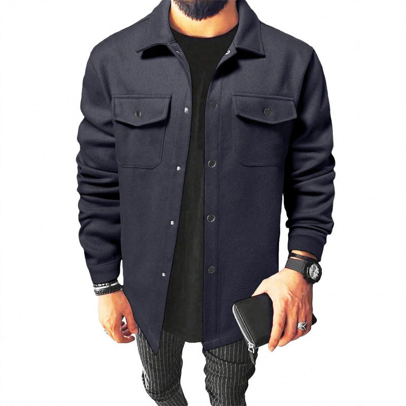 Chemise de veste pour hommes en matériau robuste avec poches pratiques Chic und Stil