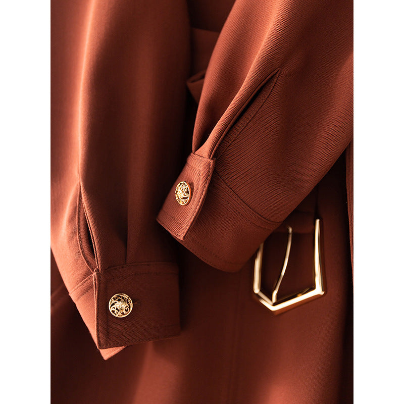Robe enveloppante à manches longues élégante pour femmes avec ceinture Chic und Stil