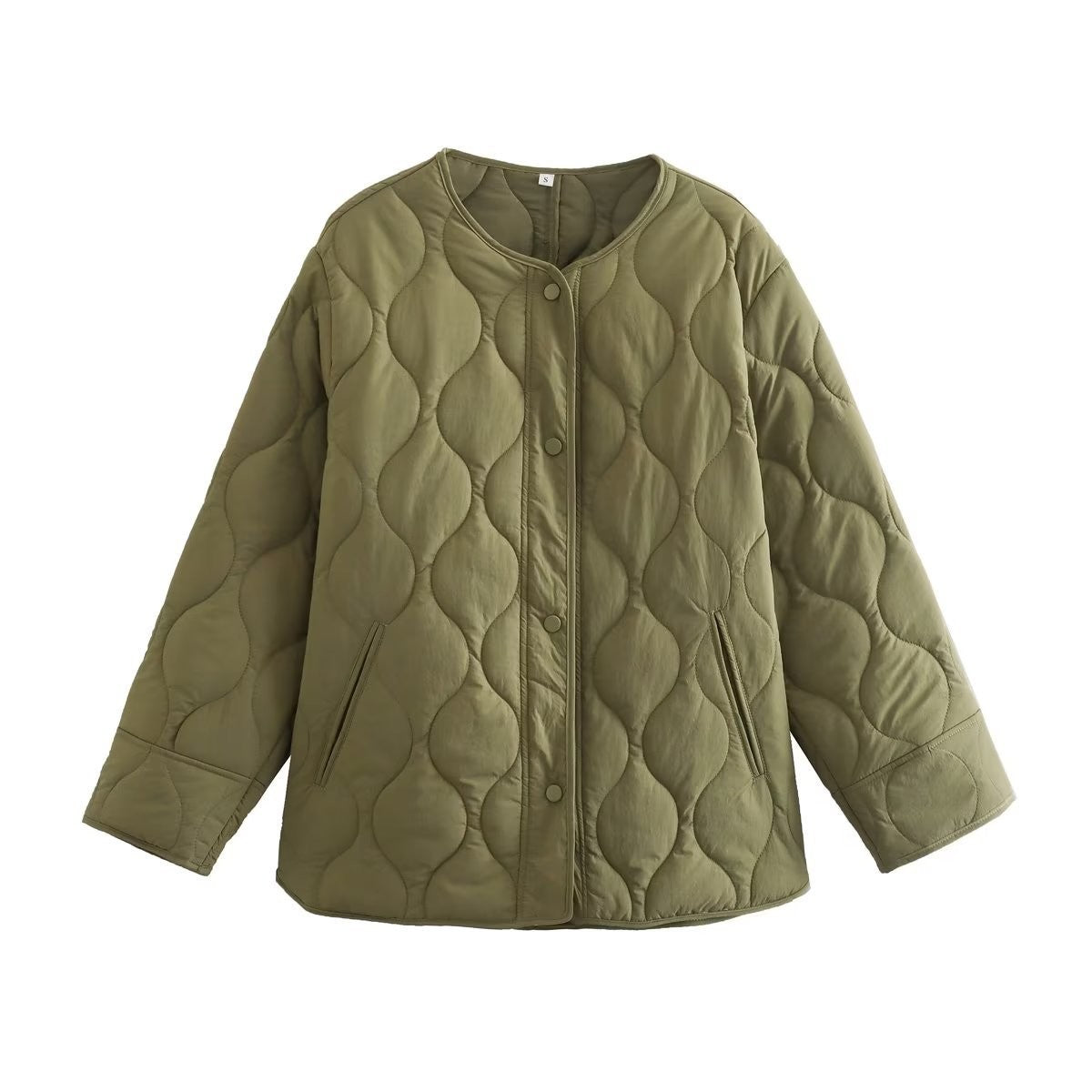 Quilted transitional jacket for women with trendy design and practical pockets Chic and Style